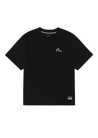 Evisu T-Shirt da uomo manica corta Seagull Emb. nera