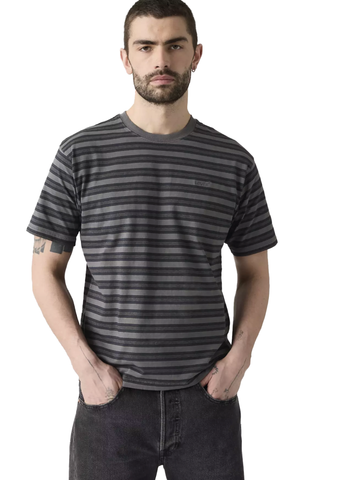 Levi's T-Shirt rigata manica corta da uomo Red Tab Vintage