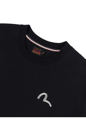 Evisu T-Shirt da uomo manica corta Seagull Emb. nera