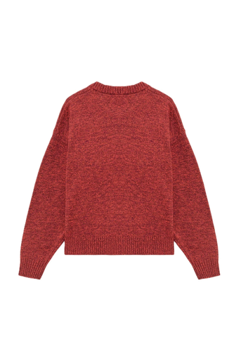 Amish Maglia girocollo in misto lana unisex Logo Crew