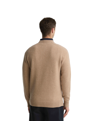 Barbour Maglia da uomo in lana Newtown beige  MKN1773ST17