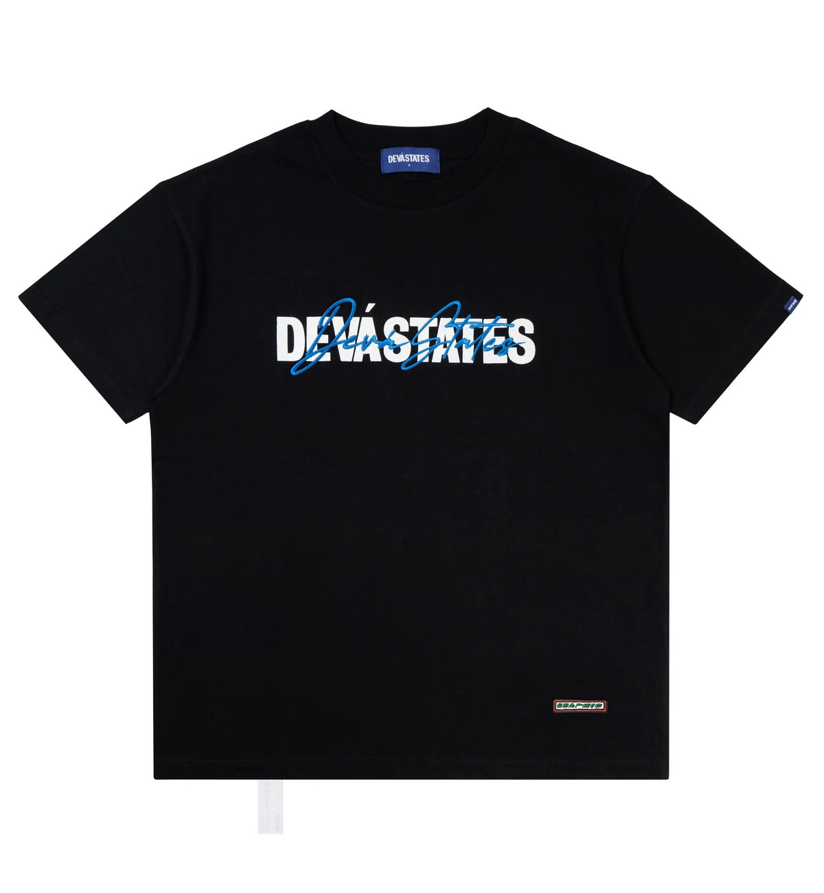 Devà State T-Shirt da uomo manica corta Overlay nera