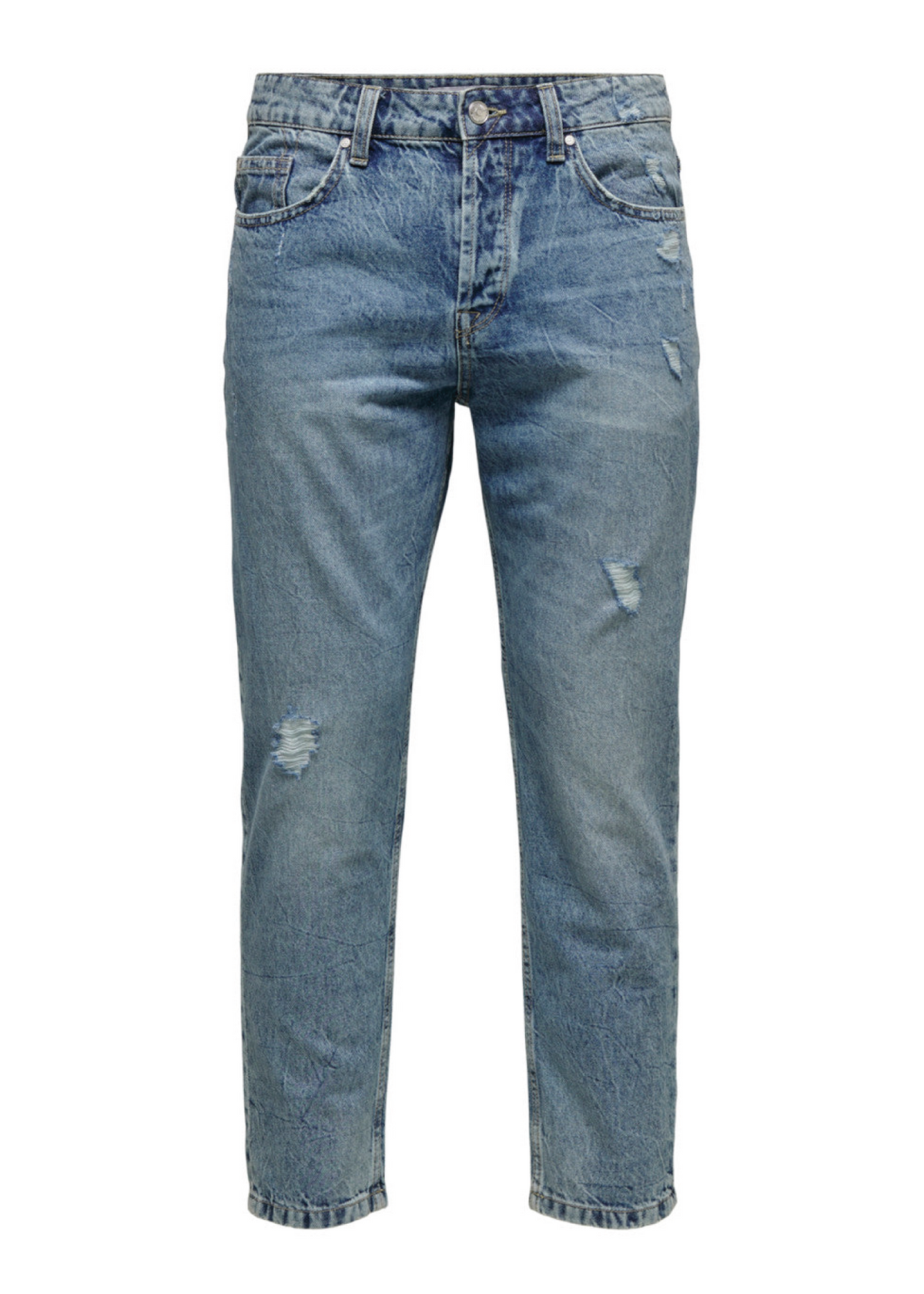 Only &amp; Son Men's Beam Tap Crop Jeans