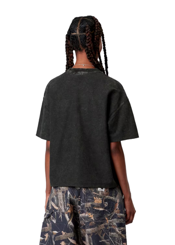 Carhartt Wip T-Shirt da donna corta Lambert nera