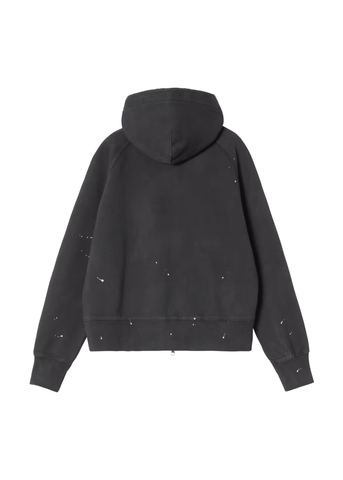 Carhartt Wip Felpa da donna con zip e cappuccio Painter nera