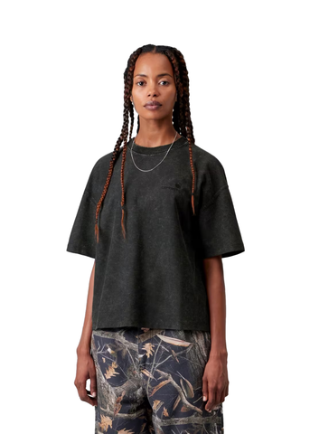 Carhartt Wip T-Shirt da donna corta Lambert nera