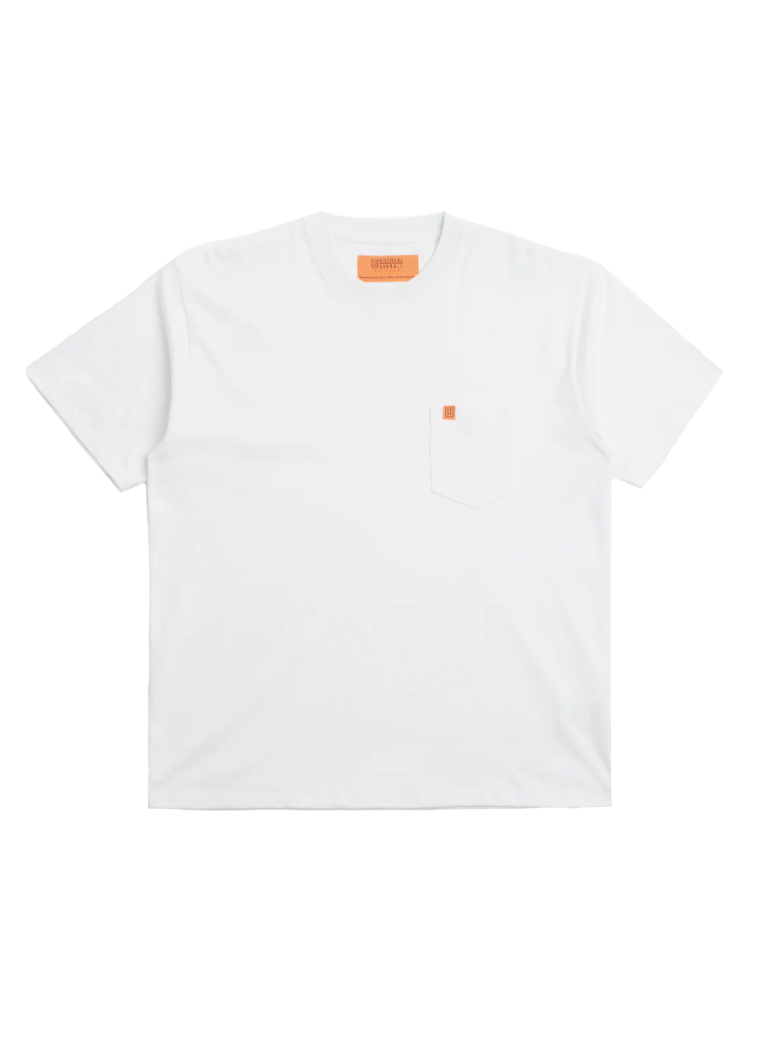 Universal Overall T-Shirt da uomo con taschino U2613219G bianca