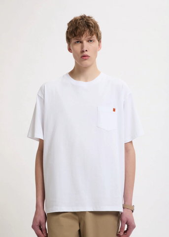 Universal Overall T-Shirt da uomo con taschino U2613219G bianca