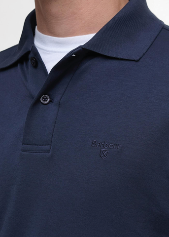 Barbour Polo da uomo manica corta Hylton blu