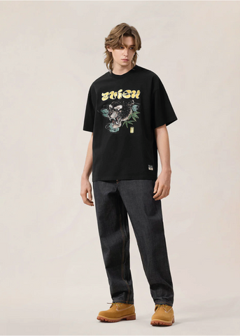 Evisu Herren 7-Pocket Jeans mit Seagull-Logo
