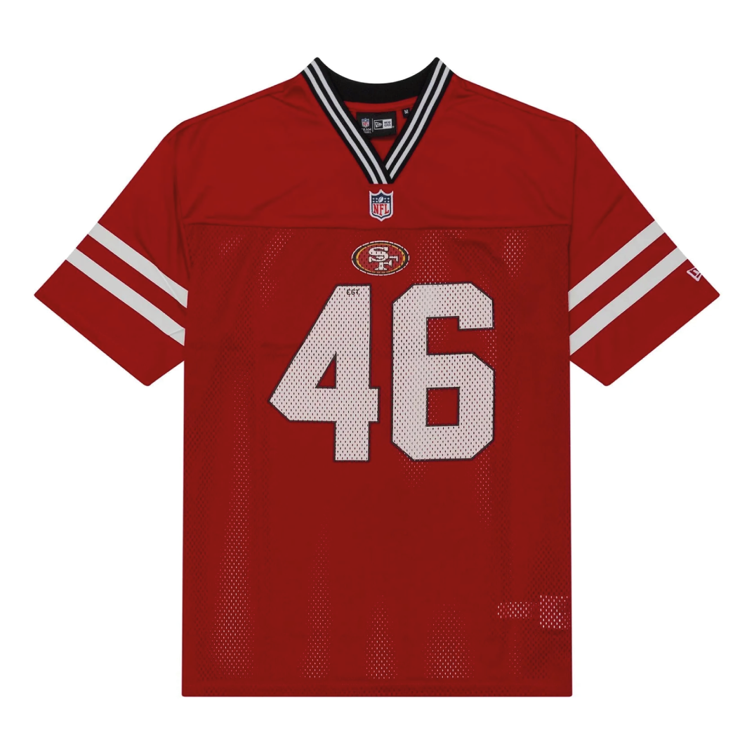 New Era Maglia Football Americano San Francisco 49ers rossa