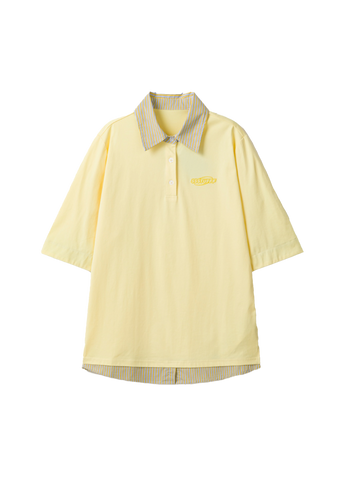 Ssstufff Polo a manica corta unisex Fake gialla