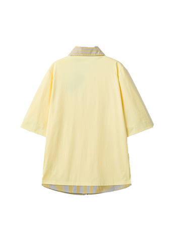 Ssstufff Polo a manica corta unisex Fake gialla