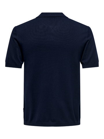 Only & Sons Polo da uomo manica corta Wyler Blu