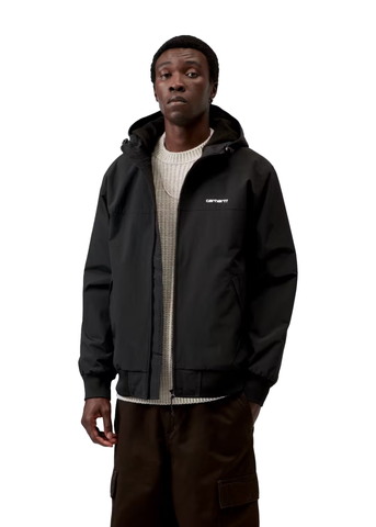 Carhartt Wip Giacca da uomo Hooded Sail nera