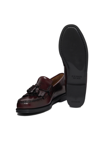 G.H Bass Mocassino in pelle da uomo Easy Weejun Layton II Kiltie wine