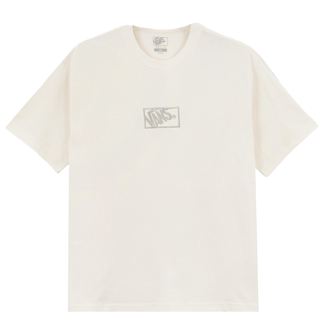 Vans T-Shirt da uomo manica corta Blocked box panna