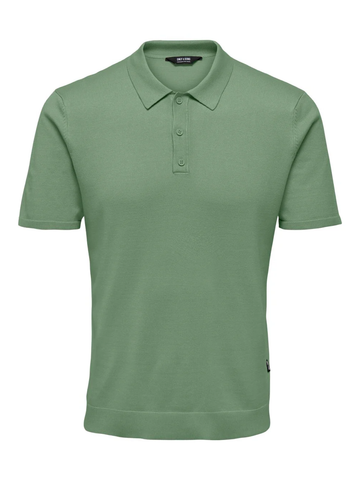 Only & Sons Herren Polo-Shirt Kurzarm Wyler grün
