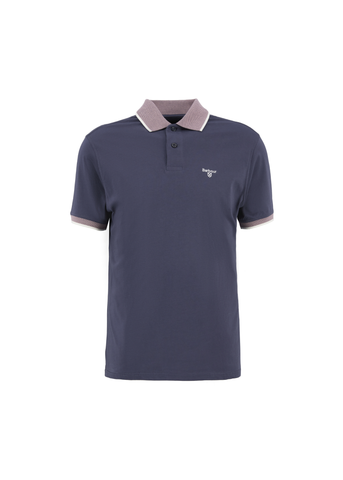 Barbour Polo da uomo manica corta Cornsay blu