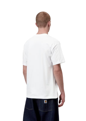 Carhartt Wip T-Shirt da uomo manica corta Column bianca