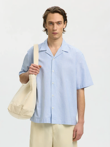 Selected Oxford Kurzarm-Herrenhemd