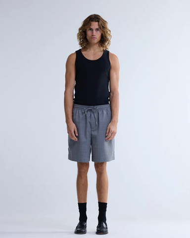 New Amsterdam Men's Wool Work Tailored Shorts grey/pink