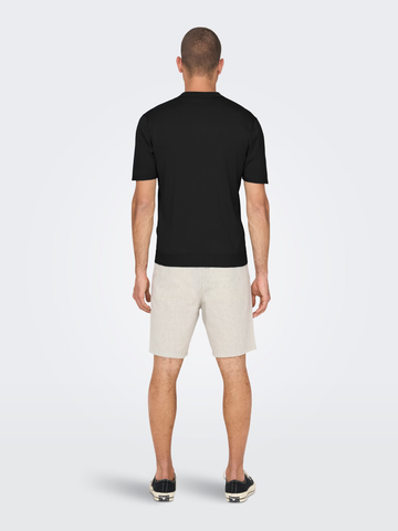 Only & Sons Polo da uomo manica corta  Wyler nera