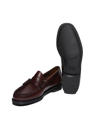 G.H. Bass Mocassino in pelle da uomo Easy Weejuns Larson Penny wine