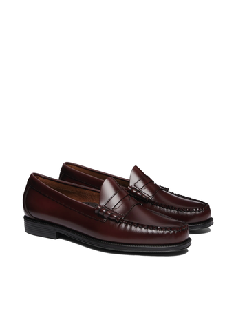 G.H. Bass Mocassino in pelle da uomo Easy Weejuns Larson Penny wine