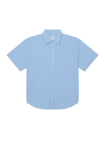 Obey Camicia da uomo manica corta Bigwig Jamie celeste