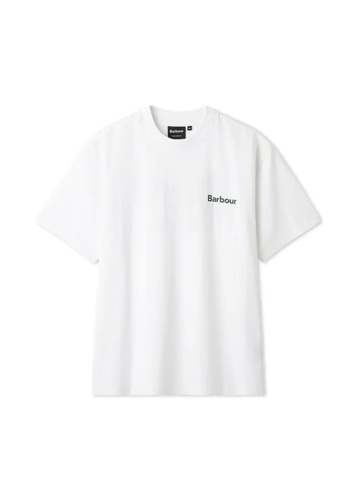 Barbour T-Shirt da uomo manica corta Crossby Archive bianca