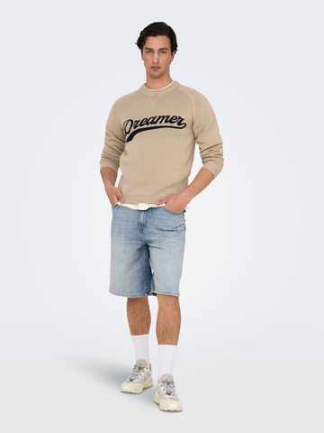 Only & Sons Pantaloncino in jeans da uomo Carl Ball
