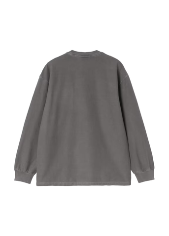 Carhartt Wip T-Shirt da uomo manica lunga con taschino Loose grigio
