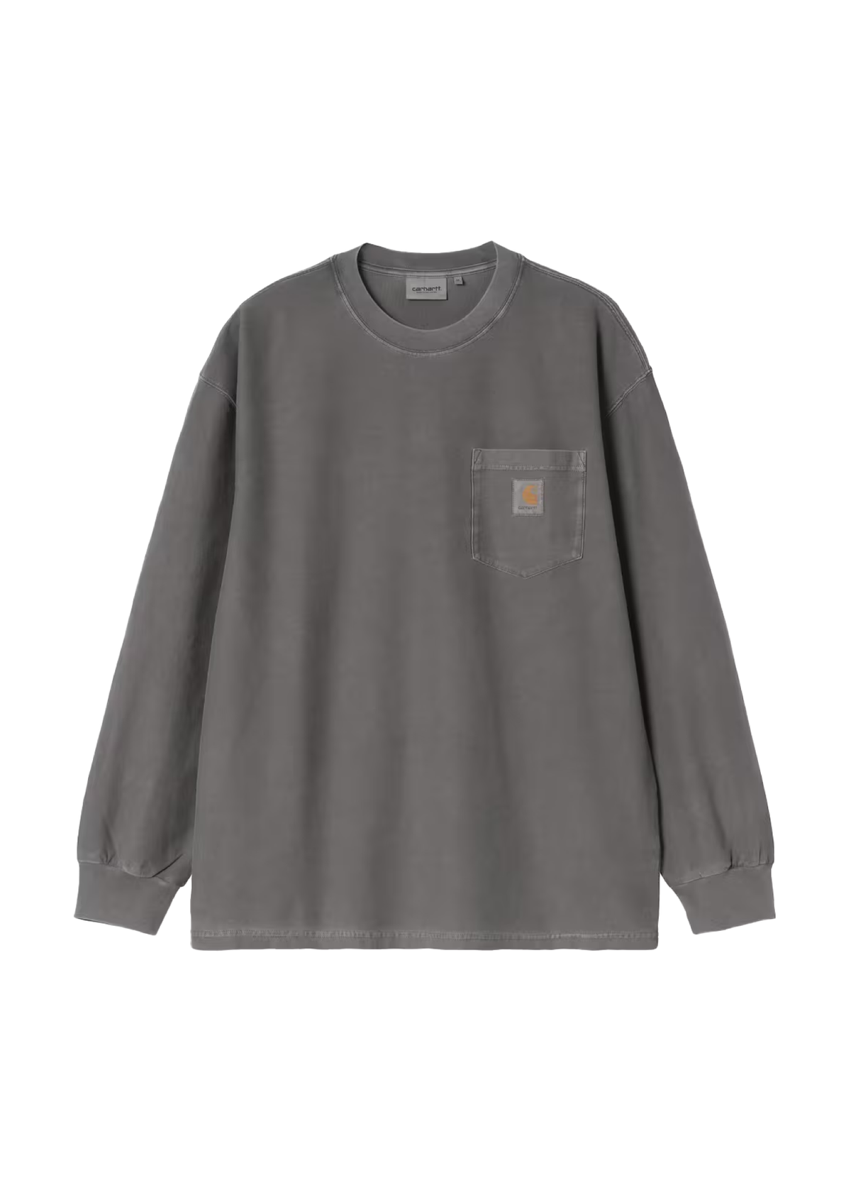 Carhartt Wip T-Shirt da uomo manica lunga con taschino Loose grigio