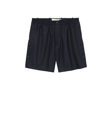 New Amsterdam Herrenshorts aus kühler Wolle Wool Track blau