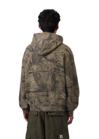 Carhartt Wip Felpa da uomo con cappuccio Feather Tree camo