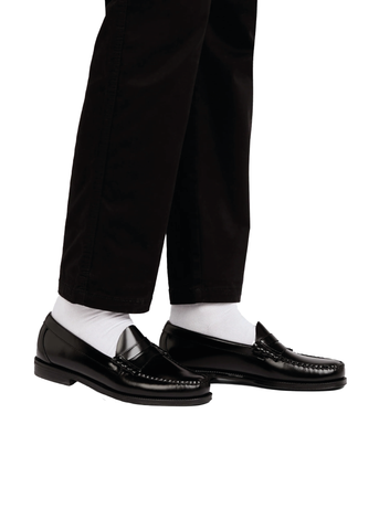 G.H. Bass Mocassino in pelle da uomo Easy Weejuns Larson Penny nero