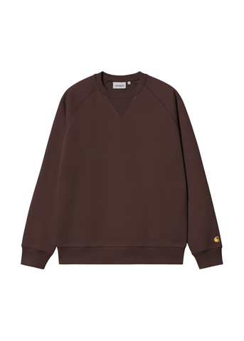 Carhartt Wip Felpa girocollo da uomo Chase marrone