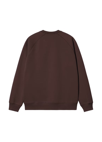 Carhartt Wip Felpa girocollo da uomo Chase marrone