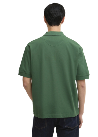 Barbour Polo da uomo manica corta Hexham Oversized verde