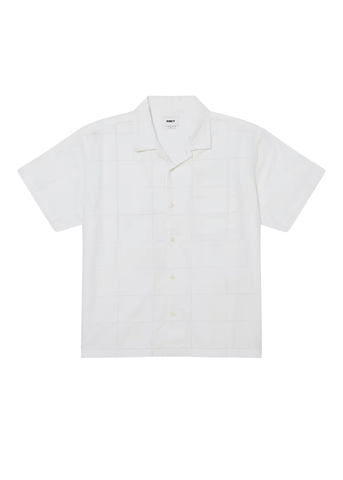 Obey Camicia da uomo manica corta Angelo bianca