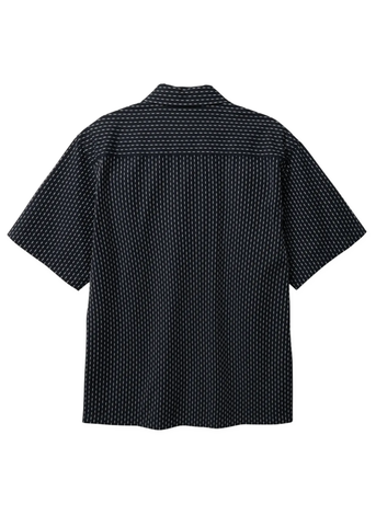 Woodbird Camicia da uomo manica corta Wang Shiko blu