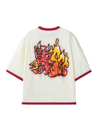 Ssstufff  T-Shirt da uomo manica corta Demon