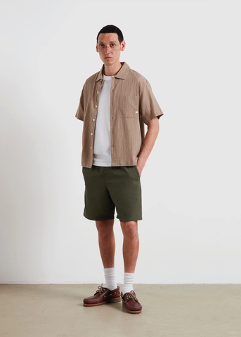 Farah Camicia da uomo manica corta Riley beige