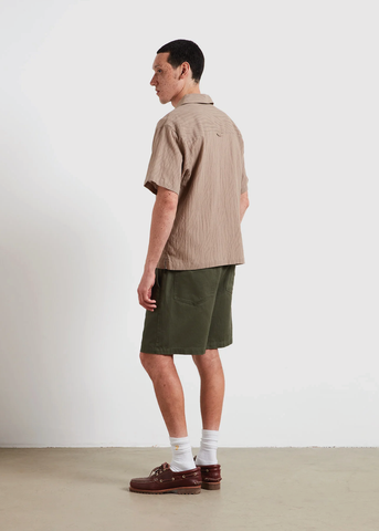 Farah Camicia da uomo manica corta Riley beige