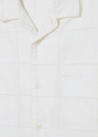 Obey Camicia da uomo manica corta Angelo bianca