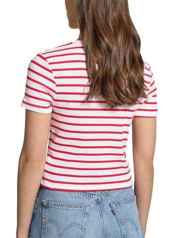 Levi's T-Shirt rigata manica corta da donna Sporty