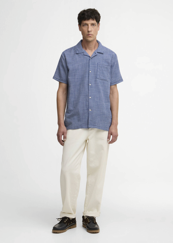 Barbour Camicia da uomo manica corta Rudbeck Textured