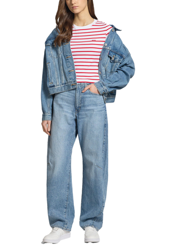 Levi's T-Shirt rigata manica corta da donna Sporty