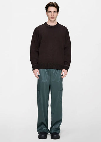 Rains Maglia girocollo da uomo Sowa marrone/nera